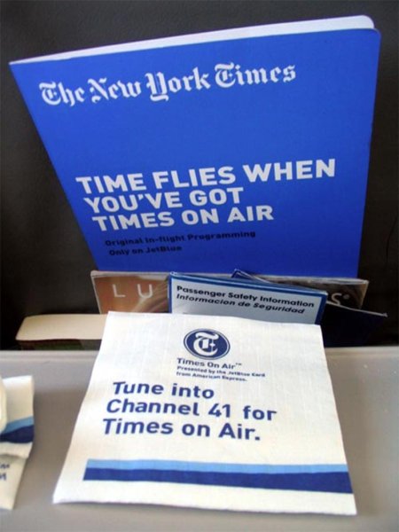 Times On Air print materials